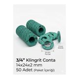 akmanlar conta 3/4 Klingrit Conta 14x24x2 mm 50 Adet