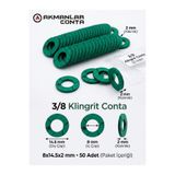 akmanlar conta 3/8 Klingrit Conta 8x14.5x2 mm 50 Adet