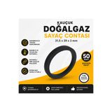 akmanlar conta NBR G4 Kauçuk Doğalgaz Sayaç Contası 31,5x39x3 mm Siyah 50 Adet