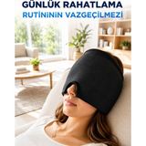 Akmanora Sıcak ve Soğuk Kompres Şapkası Migren ve Baş Ağrısı Giderici Başlığı