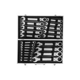 akmanstore Cırcır Kombine Anahtar Takımı Mafsallı 6-32mm 22 Parça