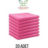 Akmex Grup Mikrofiber Temizlik Bezi 20'li 40X40 Mutfak Yer Banyo Temizleme Bezi Havlu Bez Sarı Renk
