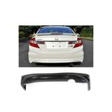 AkmTuning Honda Civic Fb7 Modulo Arka Ek Difüzör Siyah Plastik Çıkışsız 2012-2016 Arka-difizör-bodykit-ek