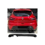 AkmTuning Renault Clio 4 Düz Difüzör Parlak Siyah Plastik 2012-2020 Arka-difizör-bodykit-ek-karlık