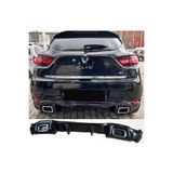 AkmTuning Renault Clio 4 Rs Arka Ek Difüzör Parlak Siyah 2012 2013 2014 2015 2016 Arka-difizör-bodykit-ek