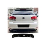 AkmTuning Vw Golf 6 GTI Difüzör Parlak Siyah Plastik Çıkışsız 2008 2009 2010 2011 2012 Arka-difizör-bodykit-ek