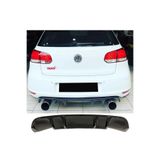 AkmTuning Vw Golf 6 Rieger Difüzör Parlak Siyah Plastik 2008 2009 2010 2011 2012 Arka-difizör-bodykit-ek