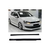 AkmTuning Vw Polo Mk5 Aero Yan Marşpiyel Seti Plastik 2 Adet Mat Siyah 2009-2017
