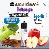 Akn Kimya Bahreyn Yoğun Dıy Kit Çift Elma Anason Gıda Aroması %25 Oranda Aroma İçerir (Hazır Değildir ) - 60 ml