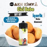 Akn Kimya Cici Bebe Dıy Kit Bebe Bisküvisi Gıda Aroması %20 Oranda Aroma İçerir (Hazır Değildir ) - 100 ml