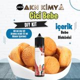 Akn Kimya Cici Bebe Dıy Kit Bebe Bisküvisi Gıda Aroması %20 Oranda Aroma İçerir (Hazır Değildir ) - 60 ml
