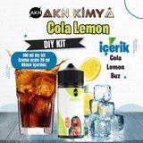Akn Kimya Cola Lemon Dıy Kit Cola Lemon Buz Gıda Aroması %20 Oranda Aroma İçerir (Hazır Değildir ) - 100 ml
