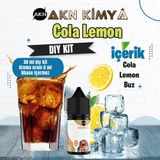 Akn Kimya Cola Lemon Dıy Kit Cola Lemon Buz Gıda Aroması %20 Oranda Aroma İçerir (Hazır Değildir ) - 30 ml