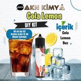Akn Kimya Cola Lemon Dıy Kit Cola Lemon Buz Gıda Aroması %20 Oranda Aroma İçerir (Hazır Değildir ) - 60 ml