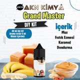 Akn Kimya Grand Master Five Pawns Dıy Kit Muz Fıstık Ezmesi Karamel Gıda Aroması %20 Oranda Aroma İçerir (Hazır Değildir ) - 30 ml
