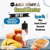 Akn Kimya Grand Master Five Pawns Dıy Kit Muz Fıstık Ezmesi Karamel Gıda Aroması %20 Oranda Aroma İçerir (Hazır Değildir ) - 60 ml