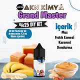 Akn Kimya Grand Master Five Pawns Yoğun Dıy Kit Muz Fıstık Ezmesi Karamel Gıda Aroması %25 Oranda Aroma İçerir (Hazır Değildir ) - 30 ml