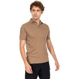Akn Polo Yaka Kısa Kollu Taktik/outdoor Tişört - M - Bej