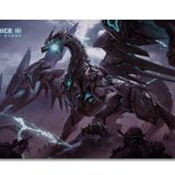 AKO Dice III Playmat Kaymaz 60 cm x 35 cm Oyun Matı/Mouse pad Kart Oyunları için - Orijinal Tasarım