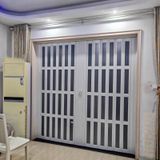 Akordeon kapı, beyaz katlanır akordeon kapı akrilik panel, katlanabilir PVC iç kapı mutfak, süpermarketler ve vestiyer için - 80-86 inç genişlik, 60-80" yükseklik seçenekleri