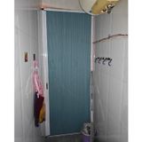 Akordeon Kapı, Mavi Akordeon Katlanır Kapı - Banyo ve Mutfak için Sürgülü Akordeon Kapı, Metal Çerçeveli Geri Çekilebilir Dokuma Olmayan Panel, Yerden Tasarruflu İç Kapı (24x80 inç / 60x203 cm)