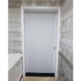 Akordeon Kapı, Özelleştirilebilir Beyaz Akordeon Katlanır Sürgülü Kapı - Matkapsız, Mutfak ve Yatak Odası için Metal Çerçeveli Dokunmamış Ekran - 66x80 inç Katlanabilir Gizlilik Bölme Kapısı