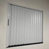 Akordeon Sürgülü Kapı,,30 32 36 44 59 İnç Yüksek Geri Çekilebilir Katlanır Kapı, Kiler/Balkon Sürgülü Akordeon Kapı Perdesi, Katlanabilir İç Ekran Pileli Kapı Kiti (125x91 cm (49x36in))