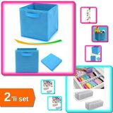 Akordiyon Çekmece Düzenleyici + Çok Amaçlı Dolap İçi Düzenleyici Kutu - 2Li Set Z8x3a1