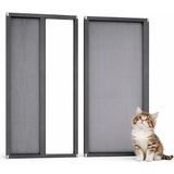 Akordiyon Kapı Kedi Sinekliği – 90 x 210 cm – Demir, Ahşap, Çelik, Pimapen ve Alüminyum ile Uyumlu - Vizon