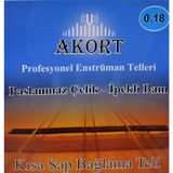 Akort 0.18 Kısa Sap Bağlama Teli - Saz Teli Paslanmaz