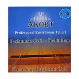 Akort Kısa Sap Bağlama-Saz Teli 0.18 + Tezene Hediye