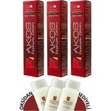 Akos 7.2 Orta Kumral Bej Saç Boyası 60 Ml( 3 Adet Boya+ 3 Adet Oksidan)