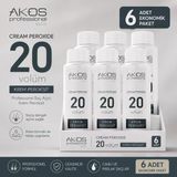 Akos Krem Peroksit 20 Volüm %6 60Ml-6 Adet