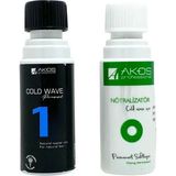 Akos Perma Ilacı Set Doğal Saçlar Için 100 ml + 100 ml - Çok Renkli