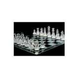 Akpa Cam Satranç Takımı Lüx Model Dekoratif Hediyelik 35 x 35 cm