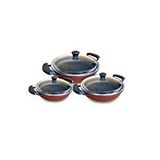 AKPA HOME Döküm Alya 3lü Sahan Set Çok Renkli