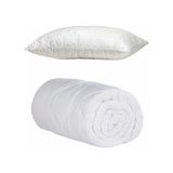 Akpa Home Tek Kişilik Yorgan + Yastik - 155 x 215 cm - Beyaz