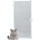 Akpen Kedi Tüllü Menteşeli Pencere Sinekliği (Pet Tül) Beyaz MAX. 70X130 Cm.ye kadar İSTEDİĞİNİZ ÖLÇÜYÜ VEREBİLİRSİNİZ