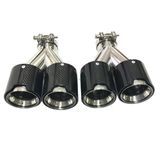 Akrapoviç Akrapoviç Egzoz Ucu Parlak Karbon Bmw M Logolu 90Mm 4 Lü Sağ Sol
