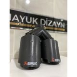 Akrapovic Karbon Egzoz Ucu Çift Çıkış 90mm Sağ --mayukdizayn--