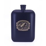 Akrep Kabartma Amblem Paslanmaz Çelik Cep Matarası - Hip Flask 7 OZ (Gümüş)