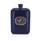Akrep Kabartma Amblem Paslanmaz Çelik Cep Matarası - Hip Flask 7 Oz