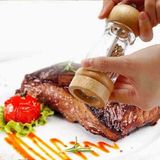 Akrilik Ahşap Baharat Değirmeni | Çelik Tuz Öğütücü 16 cm (DCAA-160) - Kahverengi - 122 ml