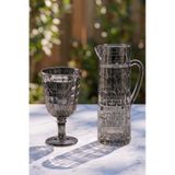 Akrilik Allegra Füme 7 Parça Kadeh & Su Meşrubat Bardağı 450 Ml Ve Akrilik Allegra Füme 1,5 Lt Sürahi Cam Değildir
