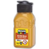 Akrilik Boya 100 ml 1 Adet Nova Color Akrilik Boyalar 100 ml 1 Adet - Koyu Sarı