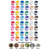 Akrilik Boya 3 ml 12 Renk 4 Paket Mini Küçük Akrilik Boya Taş Ahşap Seramik Tuval Alçı Tuval Etkinlik Boyama Sanatsal - Standart - Çok Renkli
