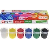 Akrilik Boya 6 Renk 1 Adet Fixpoint 25 ml 6 Lı Akrilik Boya Resim Dersi Tuval Ahşap Taş Boya Seti - Standart - Çok Renkli