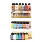Akrilik Boya 6X75 Ml Metalik Renkler + 6X75ml Pastel Renkler + 6X75ml Canlı Renkler