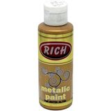 Akrilik Boya Metalik 120 cc Antik Altın 0726