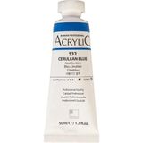 Akrilik Boya Profesyonel Cerulean Blue (532) 50ML Tüp (Seri D)